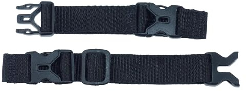 Benristraps 25mm Rucksack and Backpack Adjustable Chest Strap with Easy-On Clips and Adjusting Buckles (Black)
