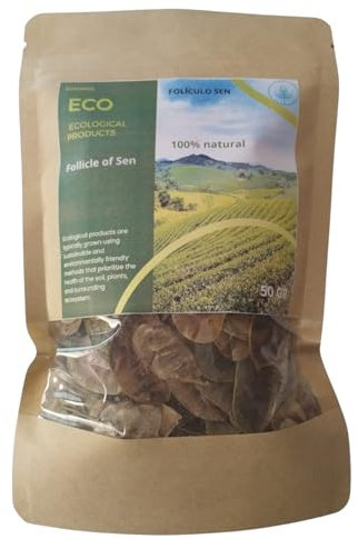SEN EN FOLICULOS - Infusión de Sen - Hojas de Sen folículo - Laxante Fuerte - Te Para Limpiar El Higado - Laxante Natural – folículo de sen - Senna Laxante Natural - Sen Infusion - Te de Sen.