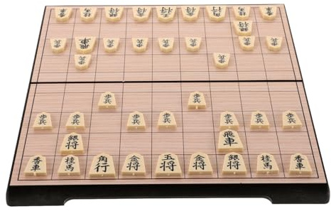 TOYANDONA Jeu De Table Bois Évolutif De Shogi Plateau Voyage Magnétique pour Adultes Et Garçon Fille Activité Et Éducative