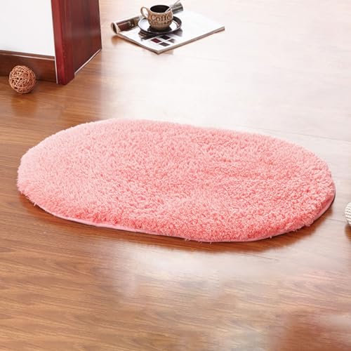 SBJKLYRN Carpeting Modern Soft Shaggy Carpet Comfortable Floor Mat Area Rugs Anti Slip -Modern Super Soft Thick Pile For Kids Living Room(Pink,60 * 120cm)