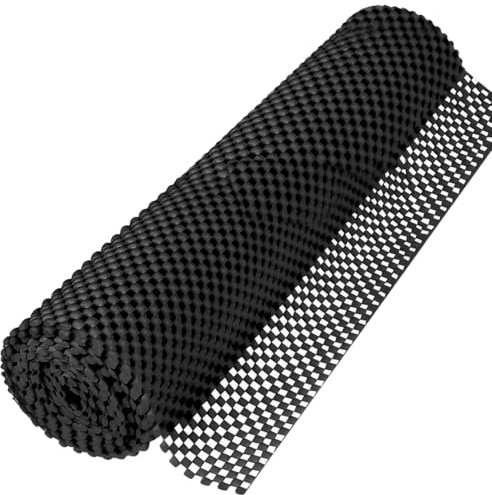 Xpieoyrm Alfombra Antideslizante, Base Antideslizante de 80x130 cm, Multiusos de PVC Cortable, para Cajones Estantes Bandeja