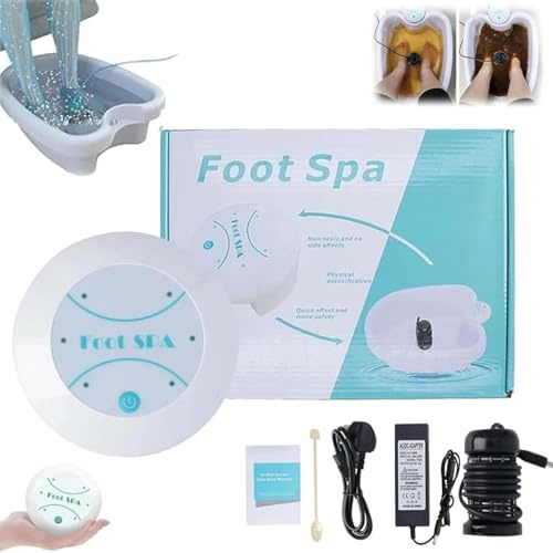 Detox Foot Bath Machine, Vasca Bagno Piedi, Massaggiatore Riscaldato, Massaggio Piedi, Spa Piede Per Famiglie, Individui, Bellezza E Spa Club (Senza bacino)