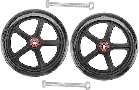 HORIALENCE 2pièces Roues Avant Fauteuil Solides Pour Fauteuil à Roues Roues De Remplacement Silencieuses Et Résistantes à Usure Pour Légers Adultes Lot