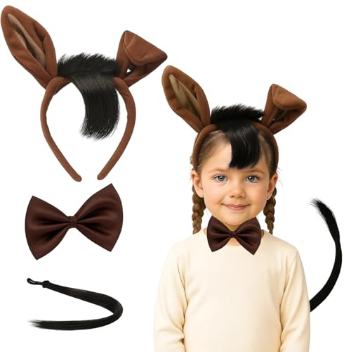 XNBTFK Horse Costume, Kids Animal Costumes, Horse Costume Adult Accessories, Suitable Accessories for Children and Adults to Dress Up and Design for Halloween and Christmas