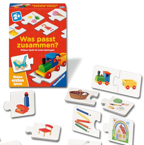 Ravensburger 12010012 was passt zusammen? - Meine ersten Spiele: Kinderspiele, Spiele ab 2 Jahren, für 1-4 Spieler, Geschenk für Mädchen oder Junge