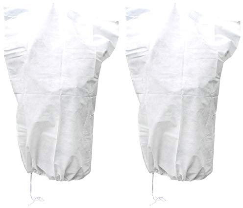 com-four® 2X Borsa per la Protezione delle Piante in Vello da Giardino per la Protezione da Agenti atmosferici e Animali, Circa 1,20 x 1,80 m (02 Pezzi - Coperchio di Protezione)