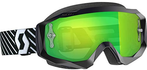 Scott Hustle X MX Goggle Cross/MTB Brille schwarz/grün chrom works