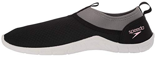 Speedo Women's Water Shoe Tidal Cruiser, Black/Pink, 5