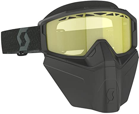 Scott Primal Safari MX Goggle MTB Brille inkl. Facemask schwarz/gelb