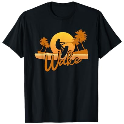 Cooles Retro Wakeboard Geschenk Action Wassersport T-Shirt
