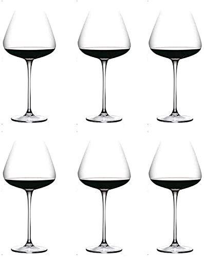 ZRDSZWZ affidabile calici da vino rosso cristallo bicchiere vino tazza di vino set squisito calice per feste e cene 600 ml Stemware (dimensioni: 6)