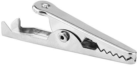 Pinces crocodile, 20 pièces 28MM pince crocodile en métal pince électrique pour tester le mètre de sonde noir et rouge