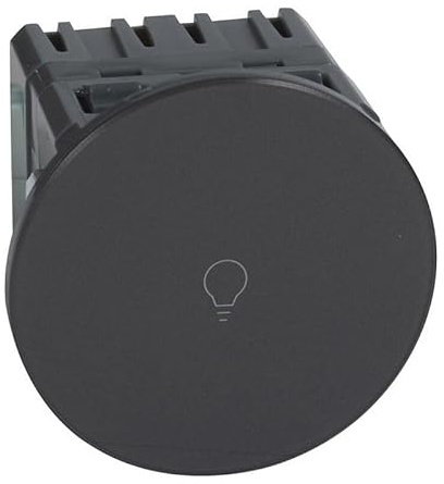 Interrupteur ou va-et-vient Céliane Surface -Tactile - Avec neutre - 1000W - Graphite
