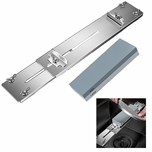 Sharpening Stone Holder for Sink Adjustable，Portable Kitchen Knife Sharpeners，Retractable Non-Slip Whetstone Sink Bridge，Sharpening Stones Professional (Type : Bracket+Sharpening Stone)