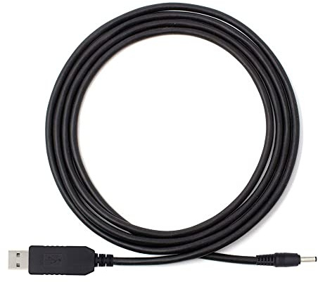 xiwai DC 5V a DC 12V USB Voltage Riser Boost Alimentazione USB 2.0 Tipo A Cavo con DC 3.5x1.3mm, USB DC 5V a DC 12V Converter 1M