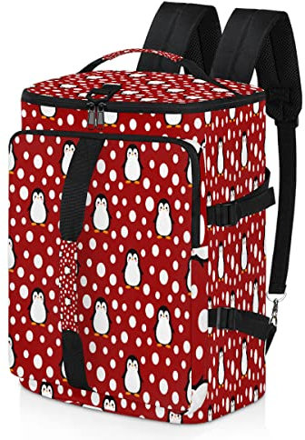 Cutes Pinguin Sport Duffel Rucksack für Herren Damen Polka Dots Seesack mit Schuhfach für Gym Reise Wandern Rucksack, multi, Einheitsgröße, Sport
