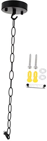 Uonlytech 1Set Baldacchino Vintage Lampadario con Catena e Piastra in Ferro Accessori per Lampade Decorazione