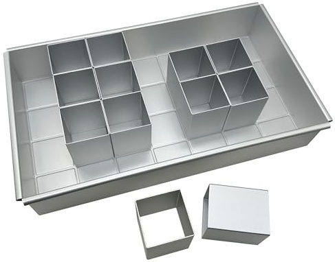 Woohome Cake Tins Non-Stick Adjustable DIY Baking Mould Set, Numbers and Letters, Aluminium for Wedding Birthday Cake