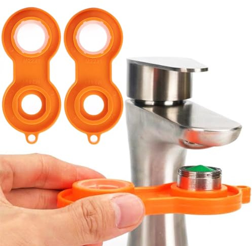Wasserhahn Belüfter Schraubenschlüssel Belüfter Schlüssel - 2PCS Universal Wasserhahn Belüfter Schlüssel mit 4 Größe (M20 M22 M24 M28), Schraubenschlüssel Wasserhahn Schlüssel