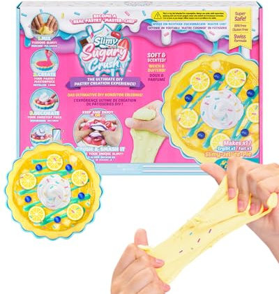 Slimy Sugary Crush – Jelliee-Pie, Slime e plastilina, set creativo, gioco da forno per miscelare, modellare e decorare, per bambini