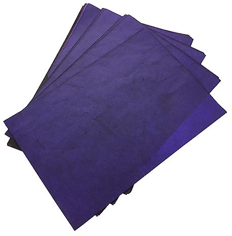 Hohopeti Kohlepapier A4 100 Blatt Einseitiges Transferpapier Zum Durchpausen Und Kopieren Blaues Durchpauspapier Für Heim Und Bastelprojekte