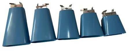 Baoblaze Kuhglocken-Set aus Metall, Kuhglocken-Geräuschmacher 4, 5, 6, 7 und 9, Handpercussion-Kuhglocken-Set, Musik-Kuhglocke, für Trommel