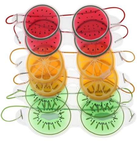 Baluue Maschera Per Occhi Ghiacciata Rinfrescante 6 Pezzi Riutilizzabile Terapia Caldo-freddo Sollievo Affaticamento Occhi, Occhiaie e Gonfiore, Morbida Portatile Per Uso Domestico e Ufficio