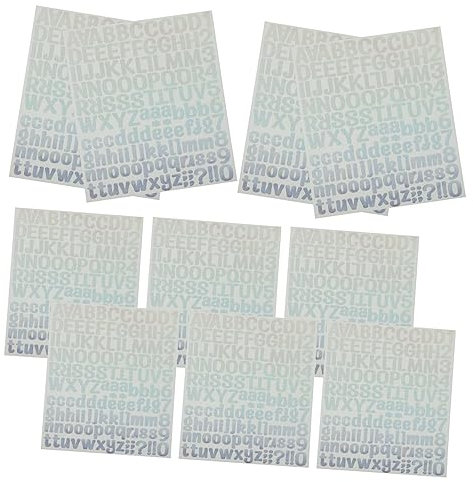 OFFSCH 10blätter Selbstklebende Wasserdichte Vinyl Aufkleber Mit Persönlichen Buchstaben Glitzernde Buchstaben Und Zahlen Für Kreative -projekte Für Scrapbooks Flaschen Und