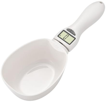 COLLBATH Cucchiaio elettronico per pesare Bilancia elettronica Pesa cibo elettronica Cucchiaio misuratore Bilancia pesa alimenti scala elettronica bilancia a cucchiaio pp Beige