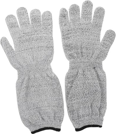 HOLIDYOYO Long Cut Resistant Gloves for Women Men Industrial Kitchen Gardening Welding Work Protection Sleeves