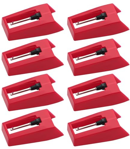 8 Stück Plattenspieler Nadel Ersatz, Schallplattenspieler Nadeln Zubehör, Austausch Universal Nadel für Vinyl Plattenspieler und Phonograph