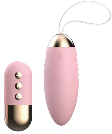 Qoosea Vibrateur Bullet Vibromasseur, Boules de Geisha Bullet Vibromasseurs avec 10 Modes Vibration, Oeuf Vibrant du Clitoridien Point G Sex Toys, pour Femmes Couple Adultes Jouets sexuels, Rose