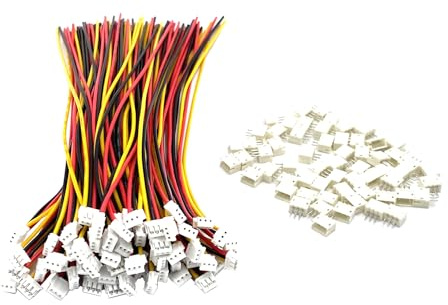 60 Pairs 28AWG 150mm JST ZH 1.5mm Pitch 3 Pin Female Connector and Male Plug Wire Cable for RC Toys PCB LED Strips Household Appliances
