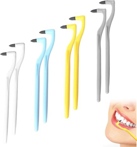 Pack of 8 Tartar Remover, Professional Tooth Plaque Remover, Tooth Brush, Teeth Stain Remover, Tooth Plaque Remover for Removes Discolouration, Plaque & Tartar