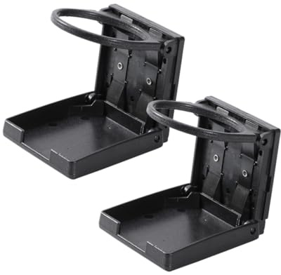 ORFOFE 2 Pièces Support Boissons Voiture Pliant Plastique Porte Gobelet pour Aération Antidérapant et Adapté Aux Canettes
