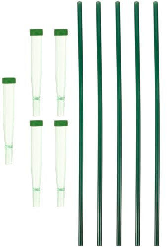 Baluue Tubi per Fiori in Plastica Verde 5 Pezzi Riutilizzabili per Preservare Fiori, per Giardinaggio e Decorazioni Floreali in Casa
