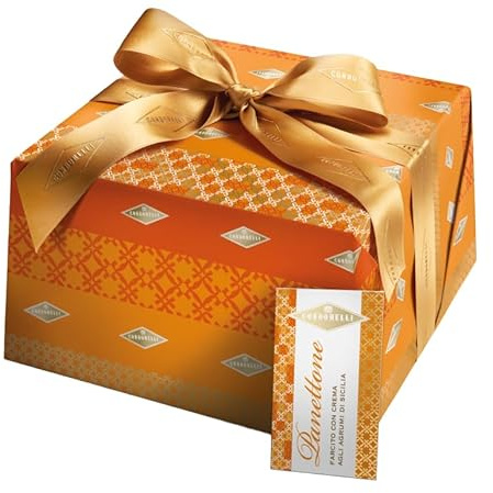 Panettone del Cavaliere Farcita con Crema agli Agrumi di Sicilia per condorelli 1kg