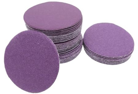 Schleifpapier, 30 Stück 50-mm-Schleifscheiben (2 Zoll) Nass-Trockenschleifen, Körnung 60-10000, Klettverschluss, Aluminiumoxid, for Bohrmaschinen, Schleifmaschinen und Rotationswerkzeuge(7000)