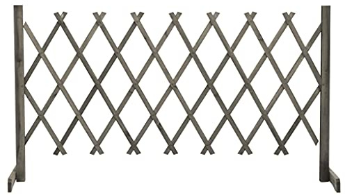 ZIRLANLV Panneau de Clôture en Treillis de Jardin en Sapin Massif – Extensible, Idéal pour les Plantes Grimpantes, une Utilisation en Extérieur et l'intimité du Jardin (150 x 80 cm)
