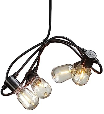 Konstsmide Luci all'aperto del Giardino/luci della Stringa alimentate a Corrente 4.75m infrangibili 20 lampadine LED Dimmable