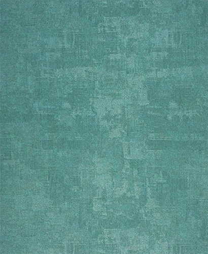 NEWROOM Papel pintado barroco turquesa vellóntapete plata Barock Glamour Modern Barock Ornamente Unifarbe hermoso diseño moderno 3d mirada , incluyendo papel tapiz guía