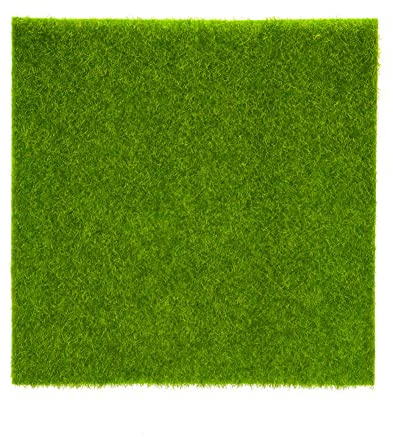 Bewinner Green Kunstrasen Rasenteppich Blaze für Garten Kunstrasen Matte Rasen Garten Landschaft Ornament Wohnkultur für Kinder- und Tierzimmer(30 x 30cm)