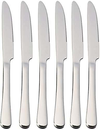ETREXONLINE 6 Tafelmesser 22,5x2,05 cm Edelstahl 18/0Schlichtes Und Elegantes Design