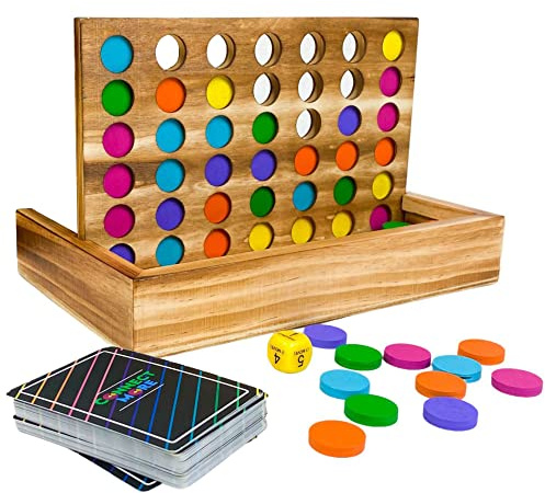 Connect More - Social Skills Games and Therapy Games, Multiplayer up to 6 Players, 4 in a Row Connect Game Fostering Conversation and Relationship Building