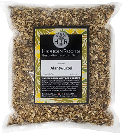 Alantwurzel 500g • Atem Kräuter-tee • Erste Wahl • hoher Wirkstoffanteil • ähnlich Schwedenkräuter • HerbsnRoots