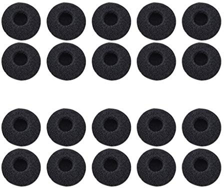 20 almohadillas de espuma suave de 18 mm para auriculares, almohadillas de esponja de repuesto para la mayoría de auriculares, MP3, MP4, almohadillas suaves