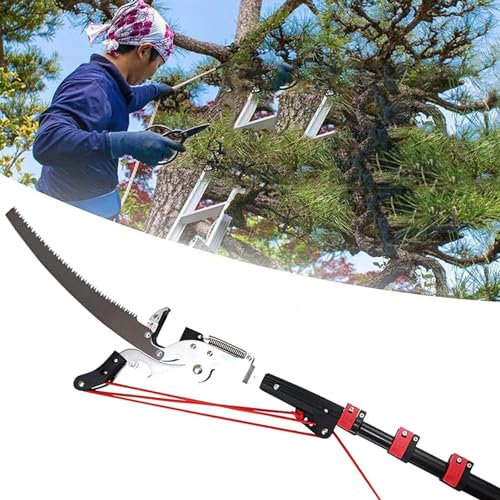 LIDDFAFA Teleskop-Hochentaster, Teleskop-Baumschneider-Stange, ausziehbarer Teleskop-Hochentaster für die Landschaftsgestaltung zum Beschneiden und Trimmen von Ästen und Blättern