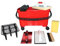 Large Tile Washing Set Fugbox 22 Litres with Double Roller Attachment - Grid - 4 Floor Castors and Tiling Tools Smoothing Trowel Unserrated + Free Facade Spatula 200 mm