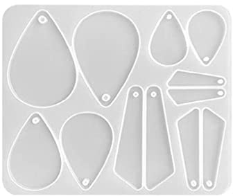 Moldes irregulares de silicona de resina epoxi para pendientes, moldes de fundición para colgantes de frutas, herramientas para hacer joyas para aretes