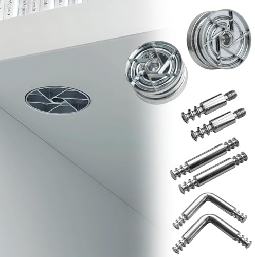 Evotrade Système de fixation excentrique en spirale Ø35 pour charges élevées, conçu pour éliminer les vibrations et les relâchements compatibles avec meubles IK3A (20, excentrique + tige M8/55 mm.)
